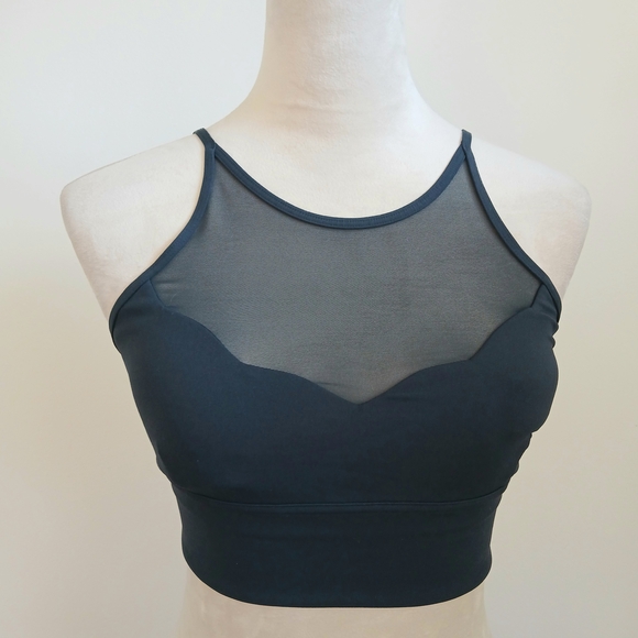 NWOT - Lululemon Athletica - Adore Your Core - Navy - Mesh Sports Bra - Size 4 - Picture 3 of 11